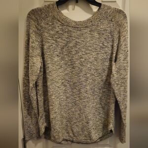 Madewell Gray Sweater w/Rear Buttons - Size Medium